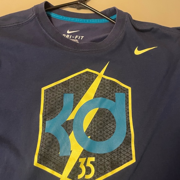 Navy blue Nike KD (Kevin Durant) dri-fit T-shirt - Picture 3 of 5